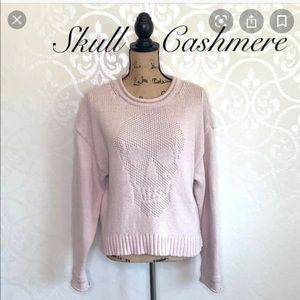 NWOT Skull Cashmere Blush Pink Boxy Sweater